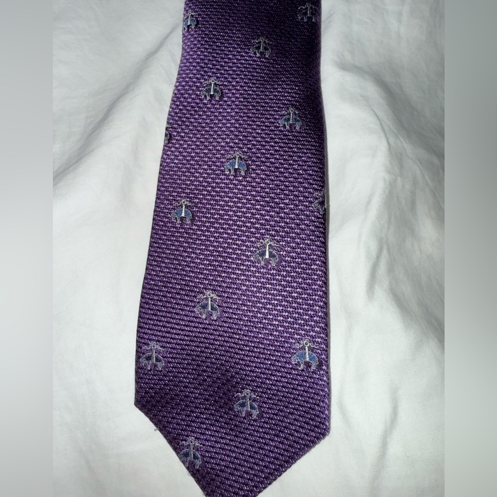 Purple Brooks Brothers Men’s Tie w/ Brooks Brothers logo